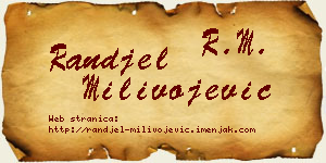 Ranđel Milivojević vizit kartica